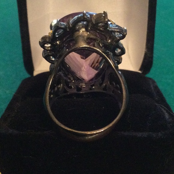 Super Stunning Genuine Top Quality Brazilian Amethyst Ring - Picture 10 of 14